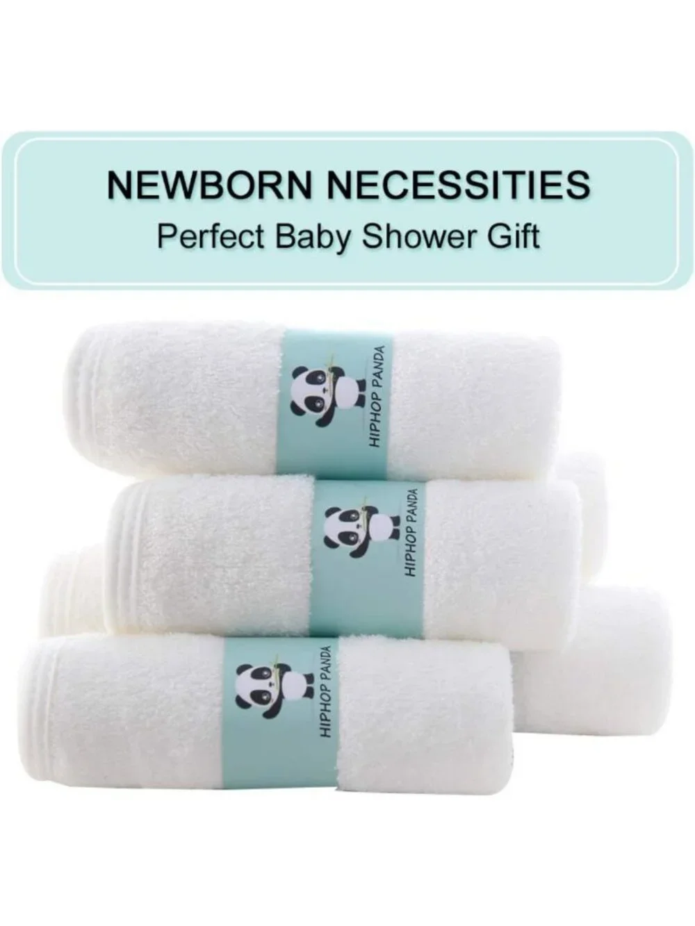 Soft Baby Washcloths 30 Pack - 2-Layer, Ultra-Absorbent Newborn Gift Set
